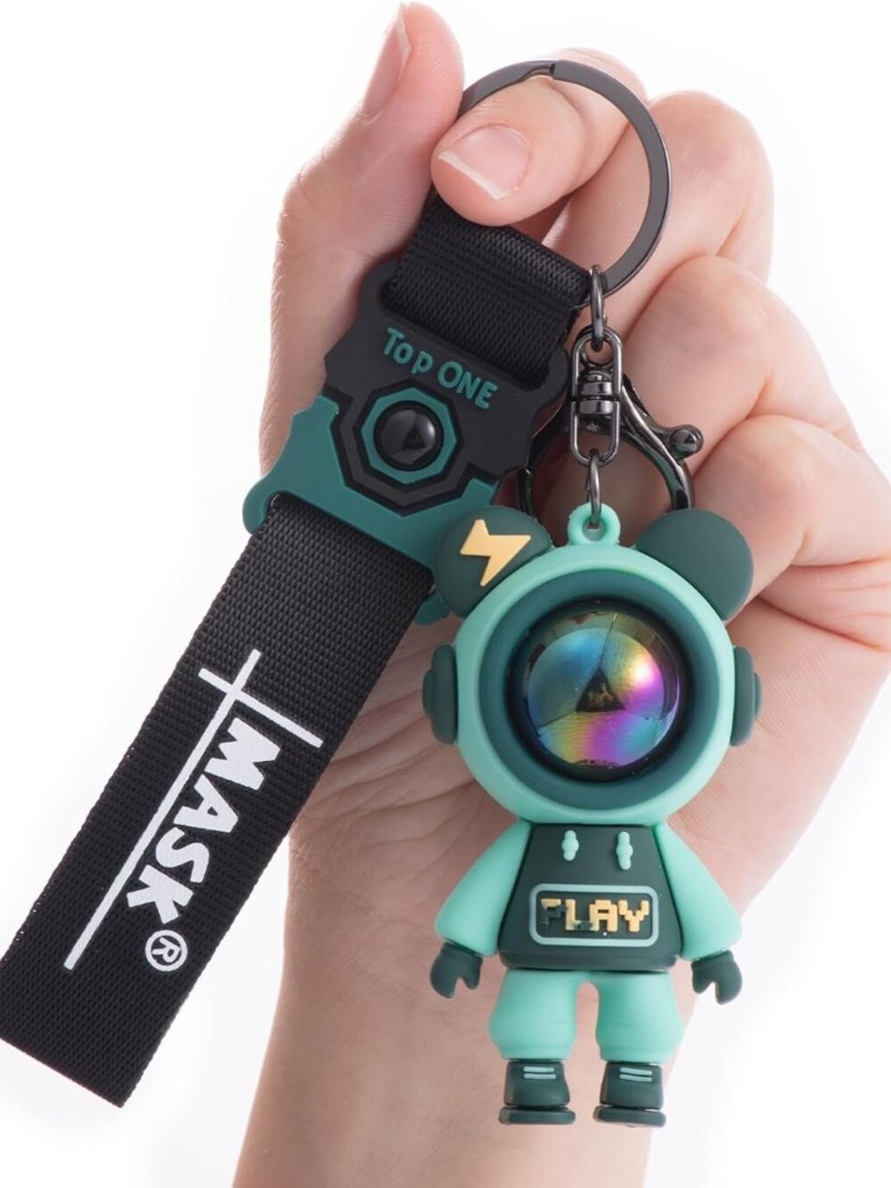 Astronaut Keychain, Cute Kawaii Anime Cool Keychains for Backpacks, Space Keycha